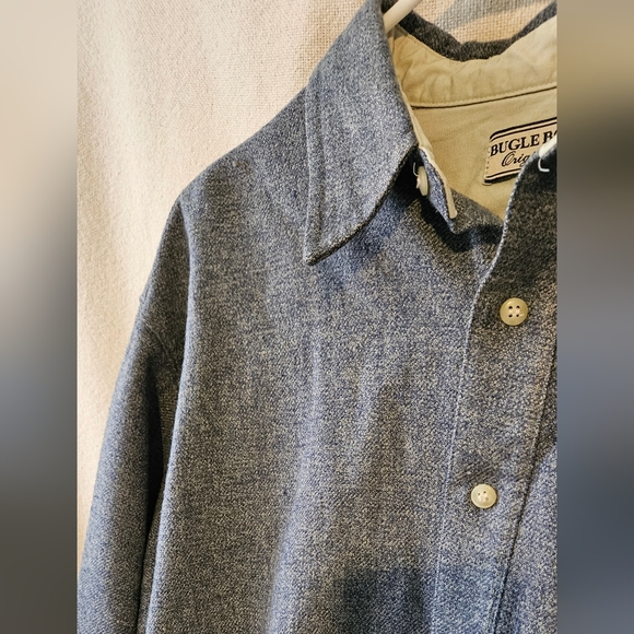 Bugle boy 90s button down shirt Medium Grey - Picture 6 of 6